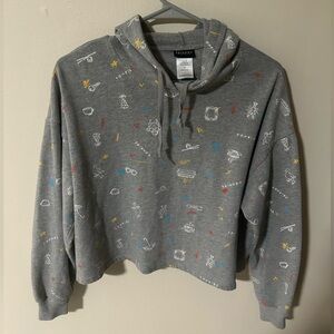 Friends Cropped Hoodie Sweatshirt Women’s Small Lightweight and collectible.